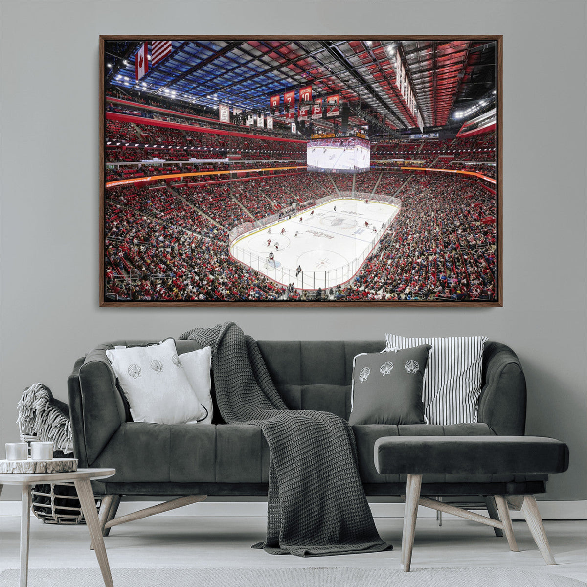 Barton Malow Little Caesars Arena Detroit Wall Art Canvas