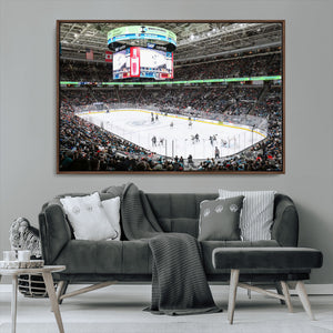 Sharks Arena Blackhawks Sharks Ice Hockey Stadium Wall Art
