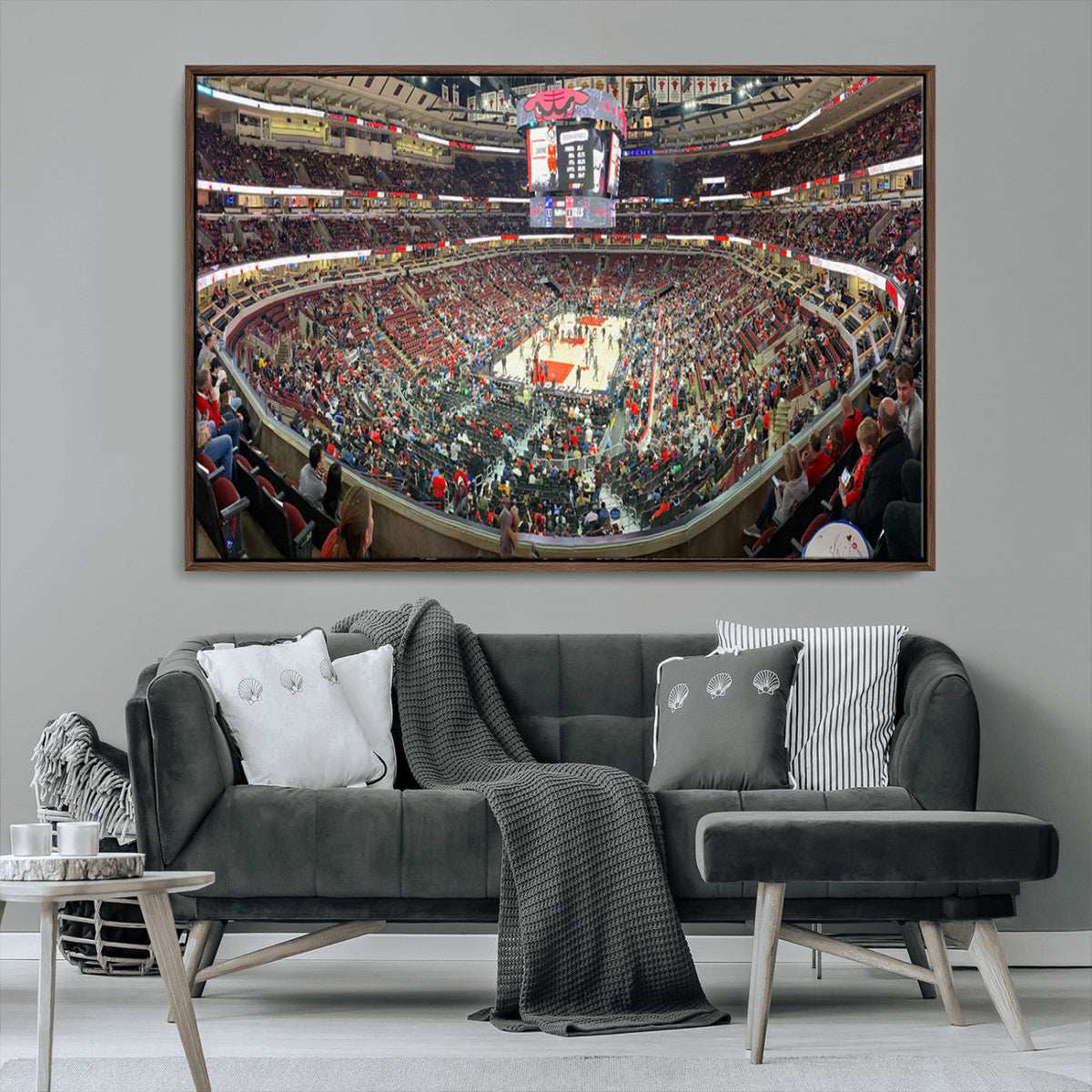 United Center Chicago Bulls Stadium Wall Art Canvas Print