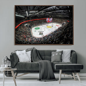 Vaudoise Lausanne Ice Hockey Arena Stadium Wall Art Canvas,