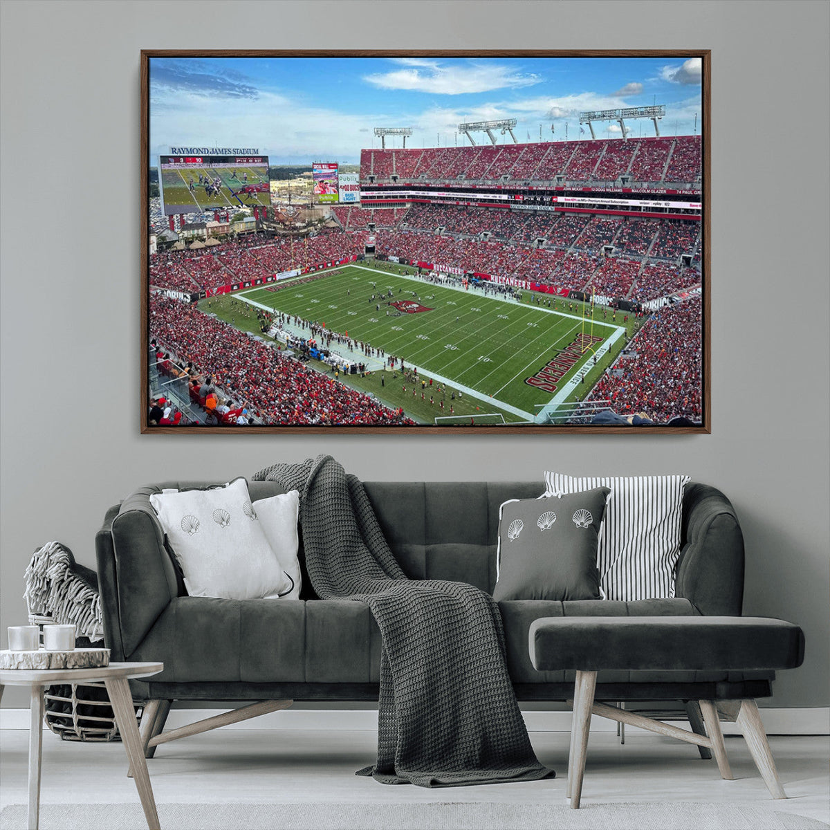 Florida Tampa Raymond James Stadium Wall Art Canvas Print -