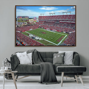 Florida Tampa Raymond James Stadium Wall Art Canvas Print -