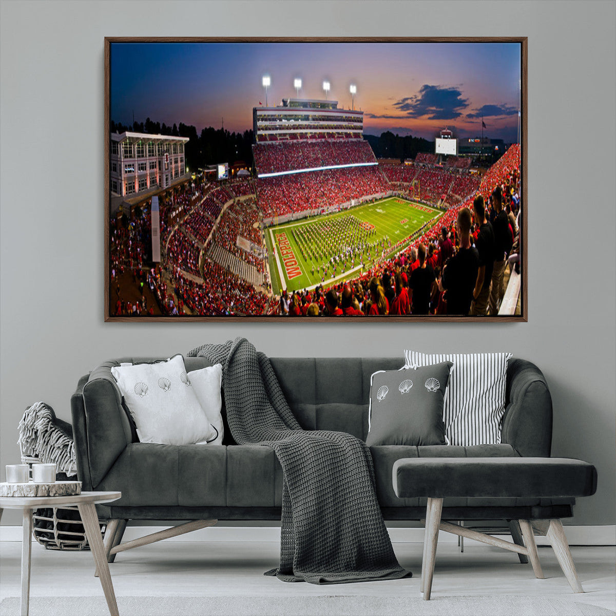 NC State Wolfpack Football Team Print - Raleigh