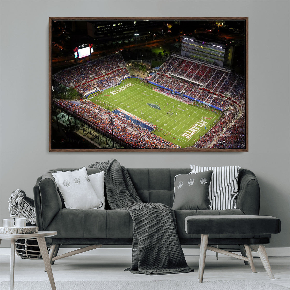 Florida Atlantic University Owls Canvas Print, Football Team