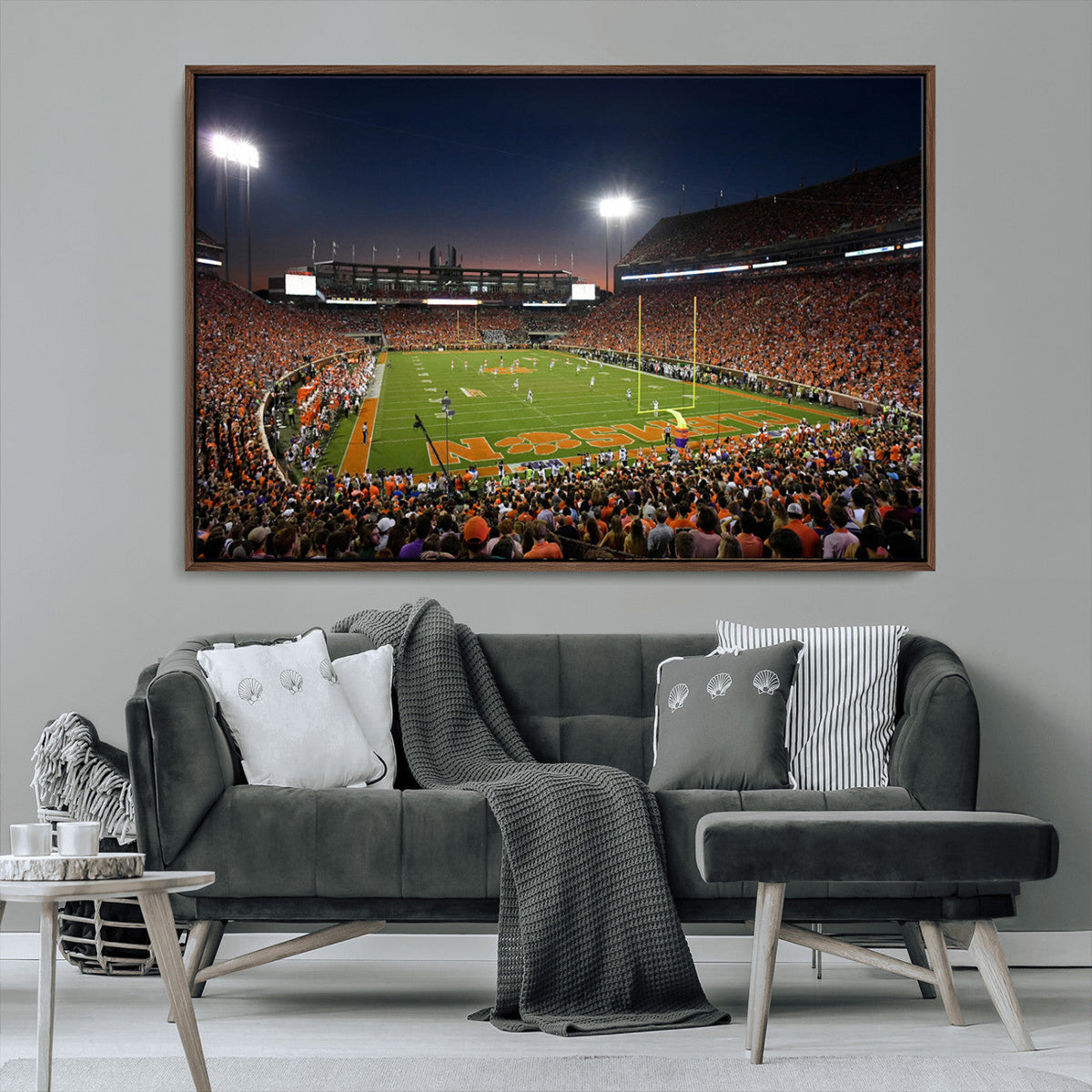 Clemson University Tigers Art Print, Football Team Print -