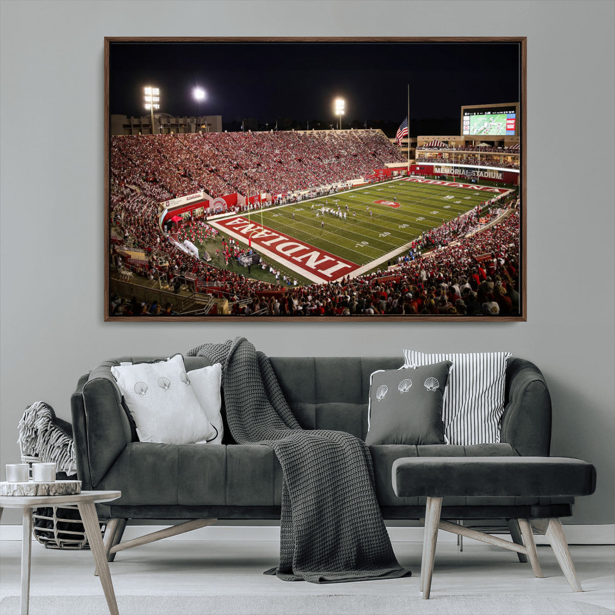 Indiana University Hoosiers Football Team Print Canvas -