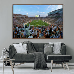Michigan State Spartans Football Team Art Print - East