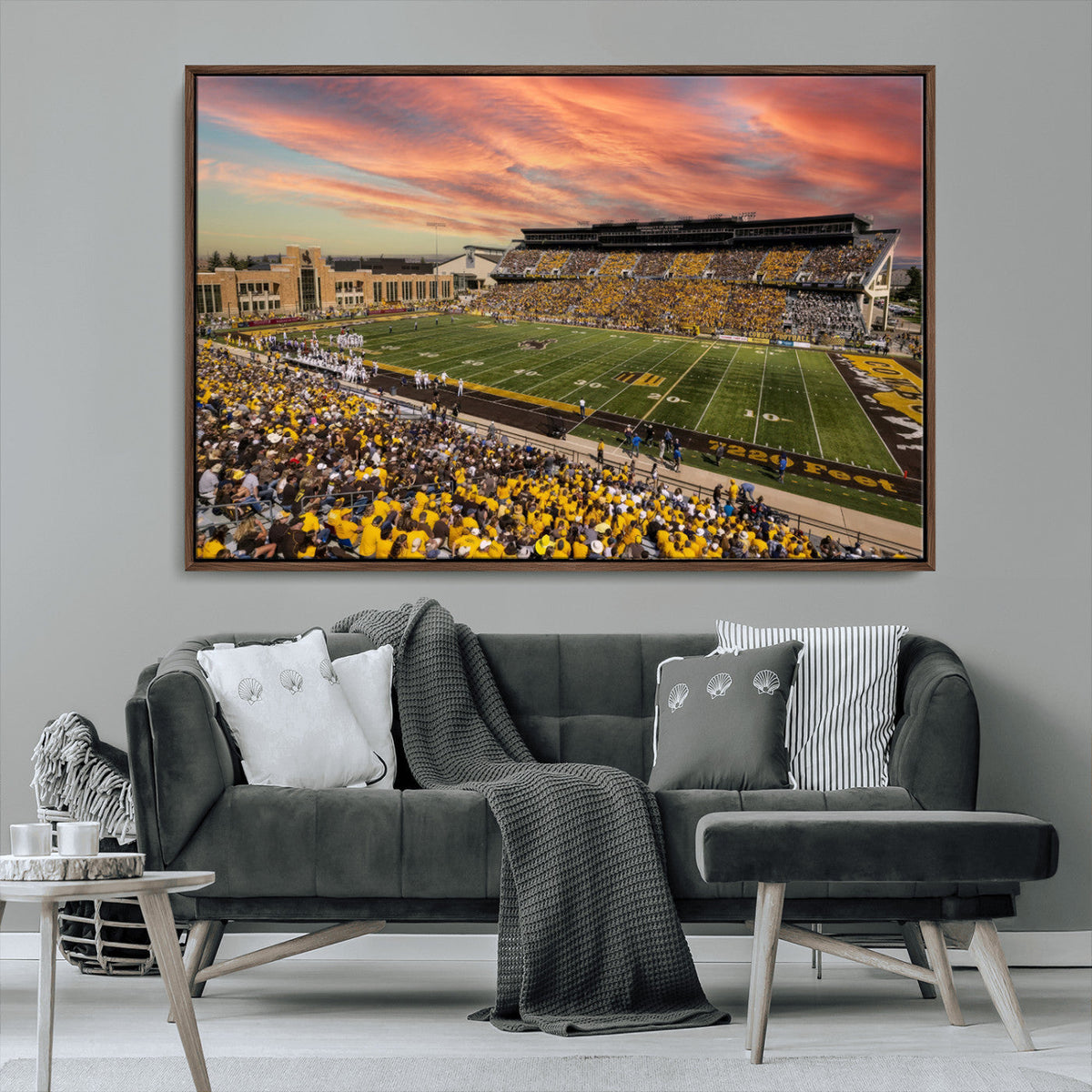 University of Wyoming Cowboys Football Team Print - Laramie