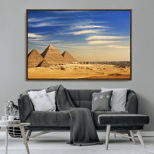 Majestic Ancient Wonders Wall Art Canvas Print – Golden