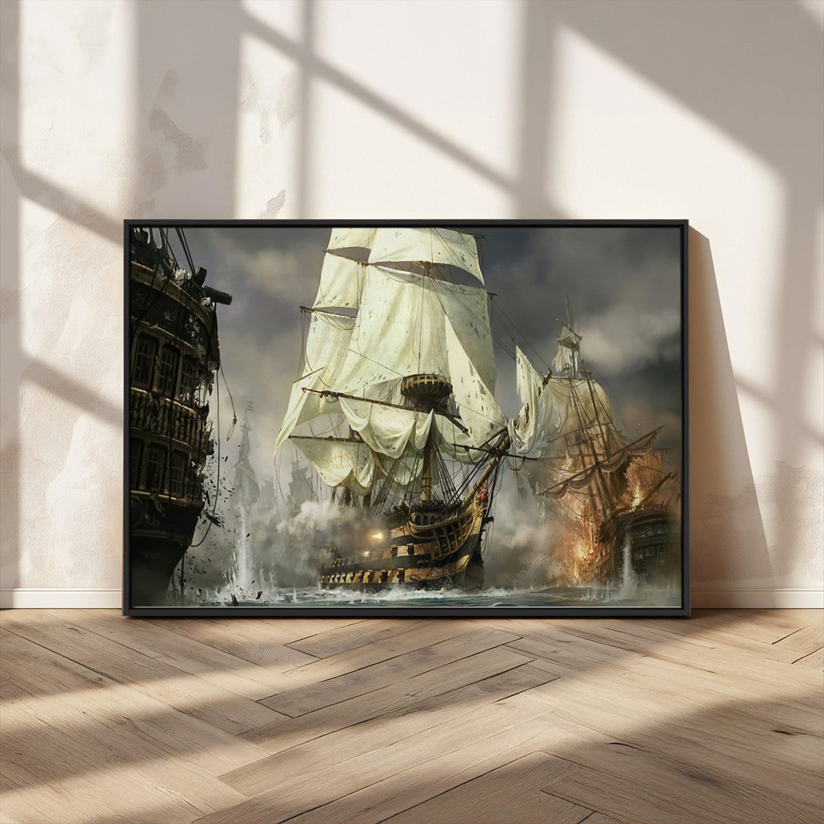 Pirate Ship War Wall Art Canvas Print