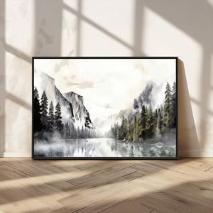Yosemite Valley Wall Art Canvas Print – Framed and Ready to