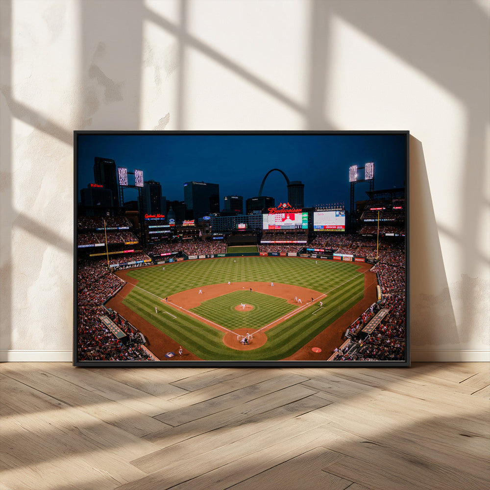 St. Louis Cardinals Baseball Team Print - Busch Stadium Wall