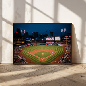 St. Louis Cardinals Baseball Team Print - Busch Stadium Wall