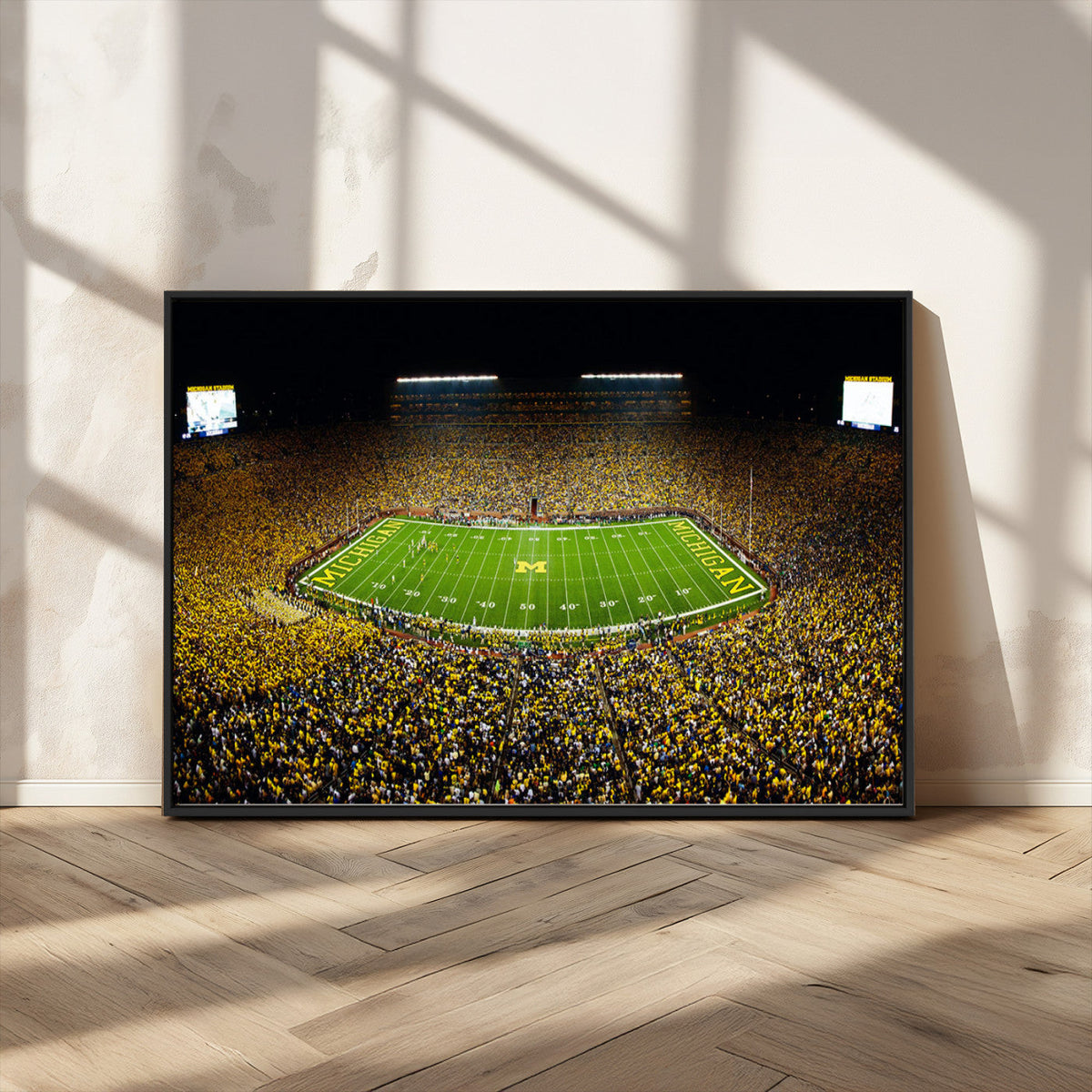 Stadium in Michigan Wall Art Canvas Print, Framed American