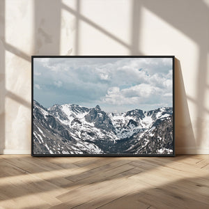 Snowy Peaks Wall Art Canvas Print – Alpine Wilderness