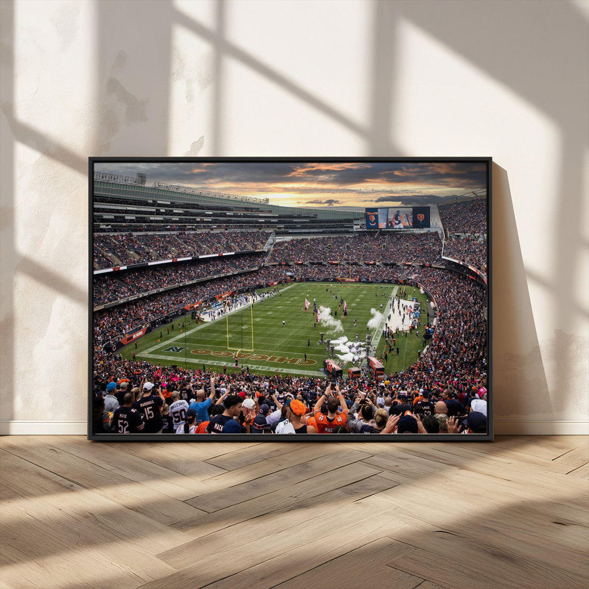 Chicago Bears Soldiers Field Wall Art Canvas Print – Framed