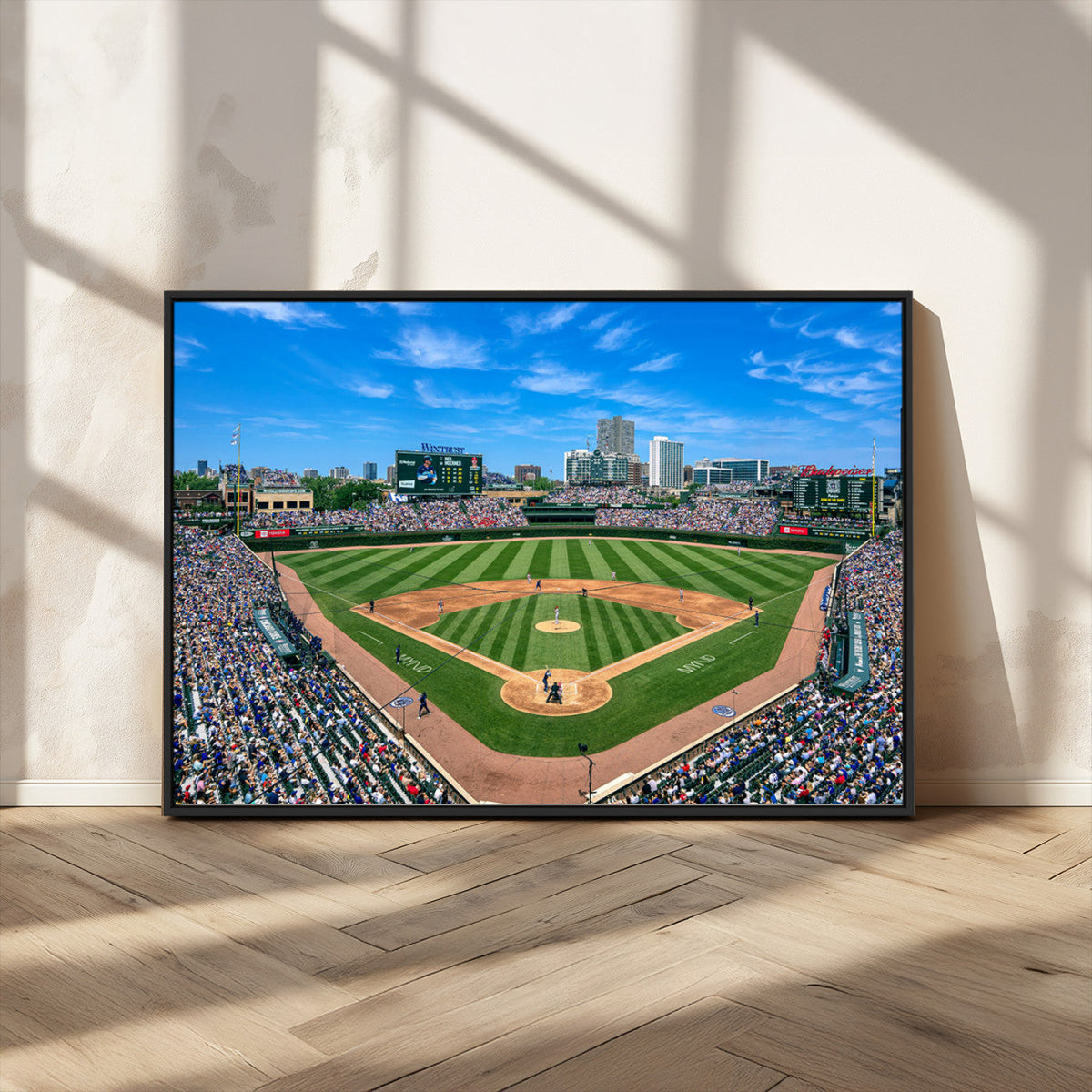 Wrigley Field Baseball Stadium Canvas Wall Art – Packed