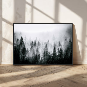 Grizzly Bear Wall Art Canvas Print – Framed Rustic Lodge Art