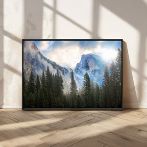 Half Dome Yosemite Calinia Wall Art Canvas Print El Capitan