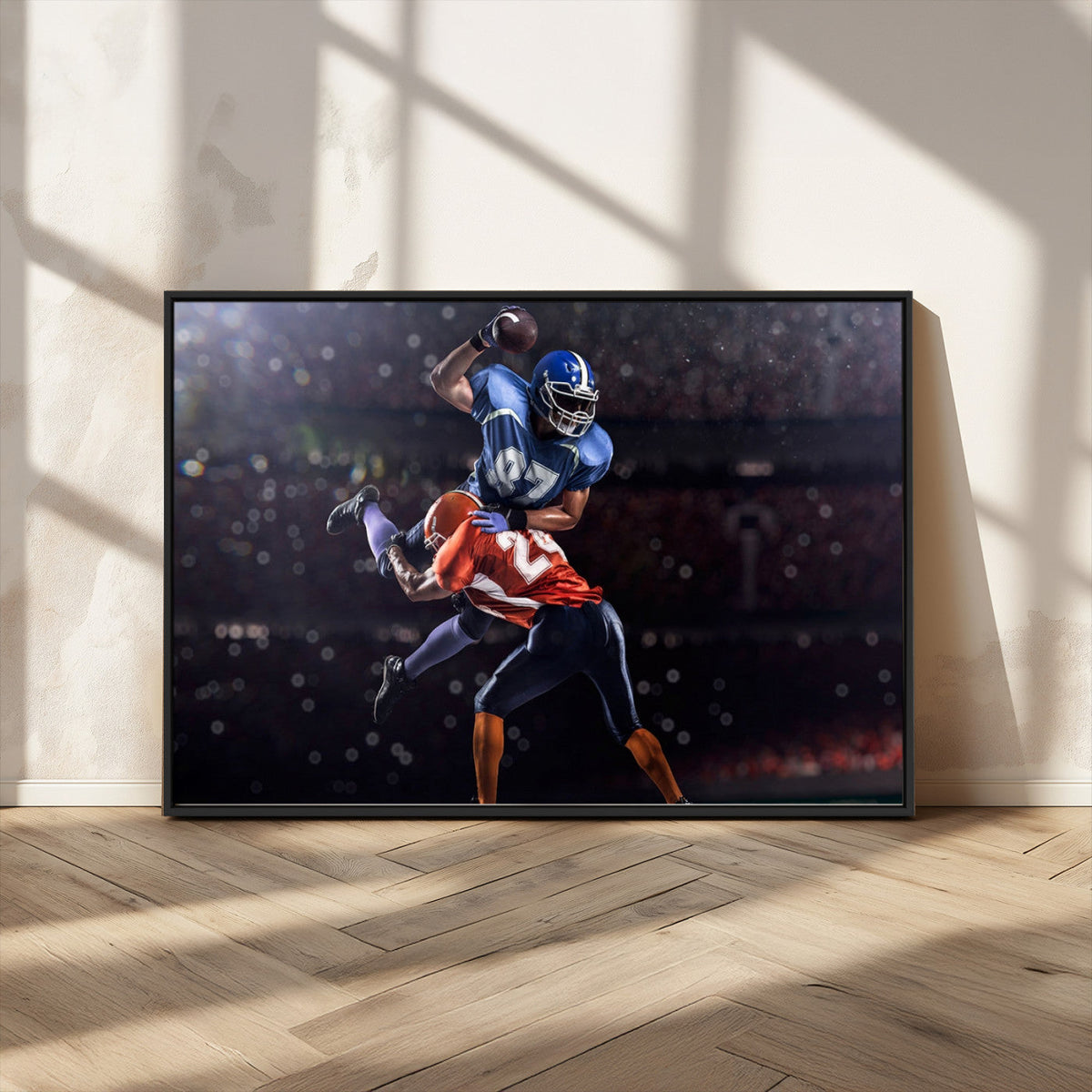 American Football Wall Art Canvas Print, Stadium Sport Wall