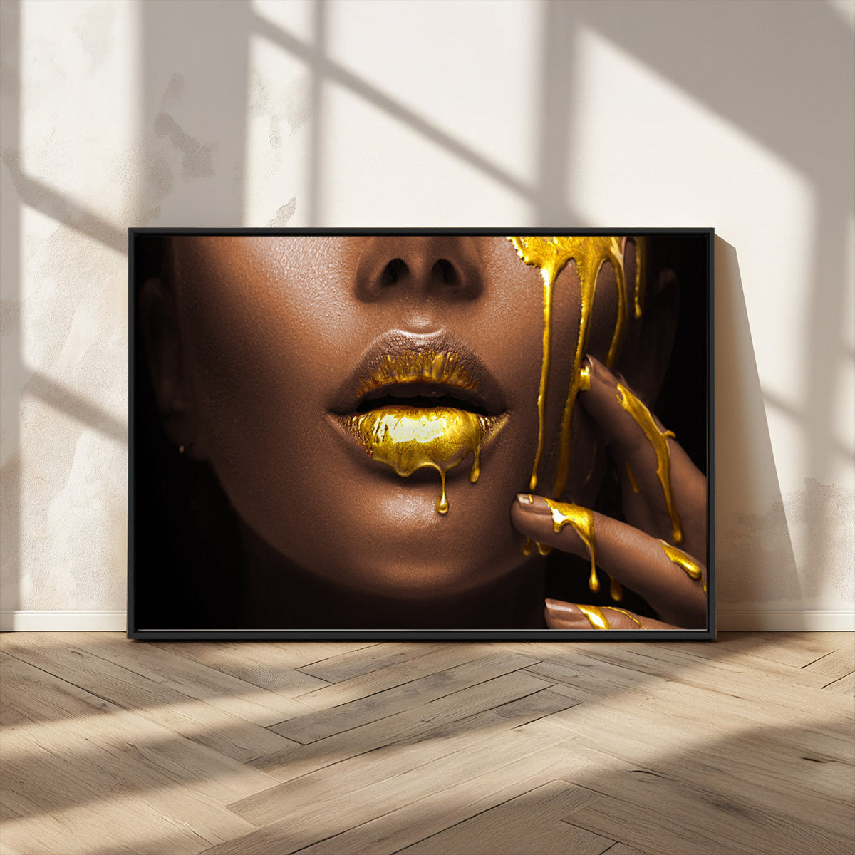 African American Art Black Woman Canvas Print, African Wall