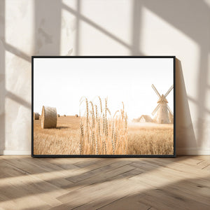 Vintage Farmhouse Triptych Wall Art – Giclée Canvas