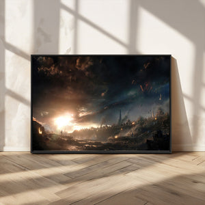 Avengers Planet Wall Art Canvas Print