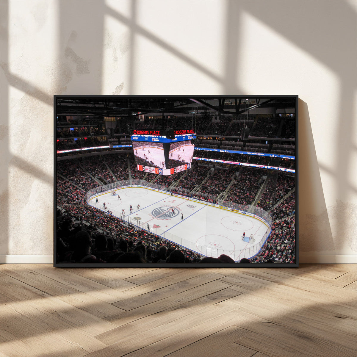 Rogers Place Edmonton Oilers Ice Hockey Stadium Wall Art,