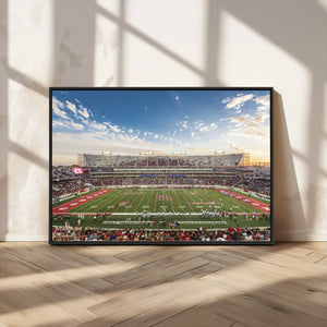 Framed Houston Cougars Football Team Print - Houston TDECU
