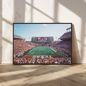 Framed Texas Memorial Stadium Canvas, University of Texas