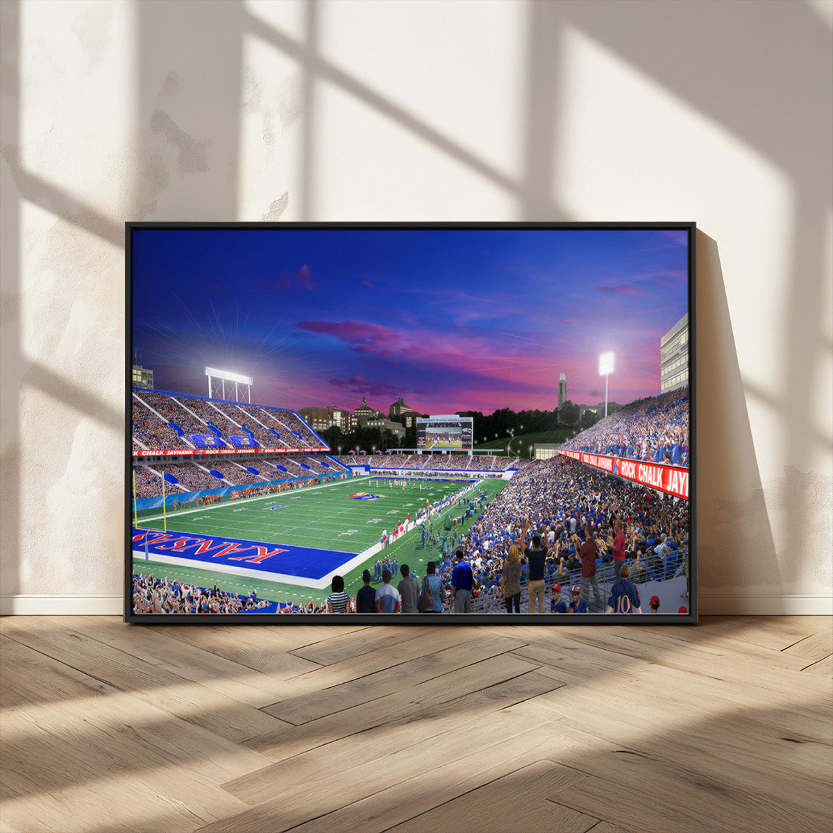 University of Kansas Jayhawks Football Team Print Canvas-