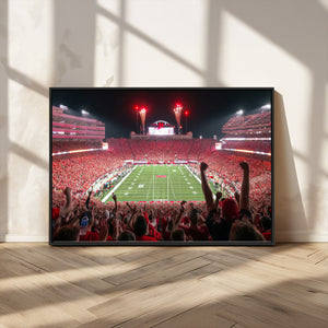 University of Nebraska Cornhuskers Football Team Print -