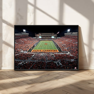Oklahoma State Cowboys Canvas Print, Football Team Print -