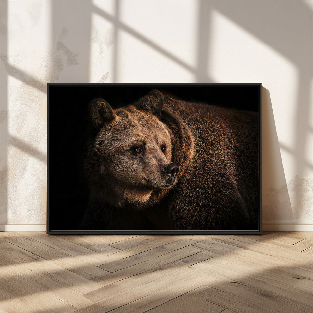 Wild Grizzly 399 Bear Canvas Wall Art Print, Bear Animal