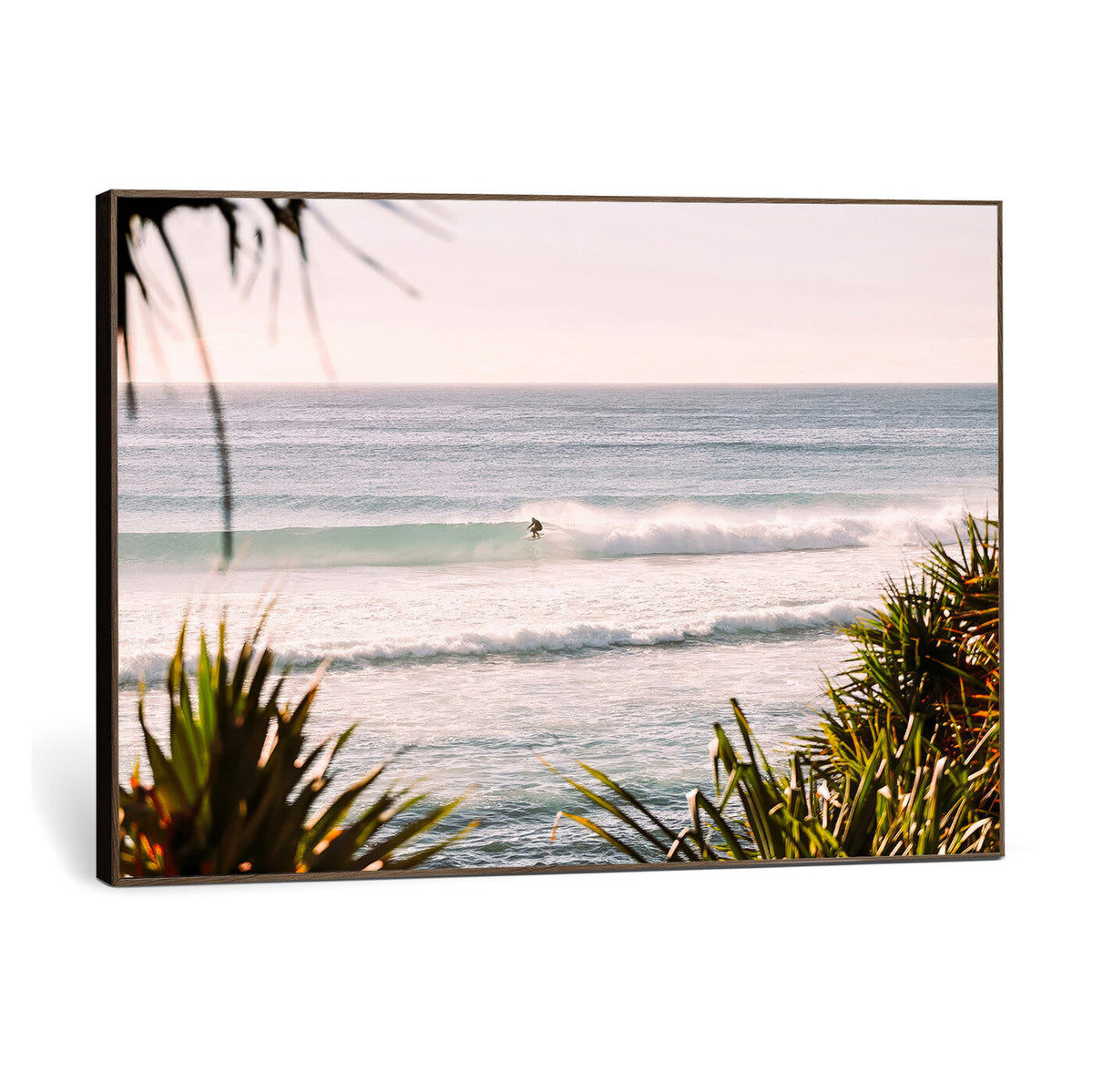 Ocean Surfer Wall Art Canvas Print – Framed Coastal Surf Art