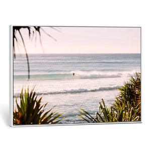 Ocean Surfer Wall Art Canvas Print – Framed Coastal Surf Art
