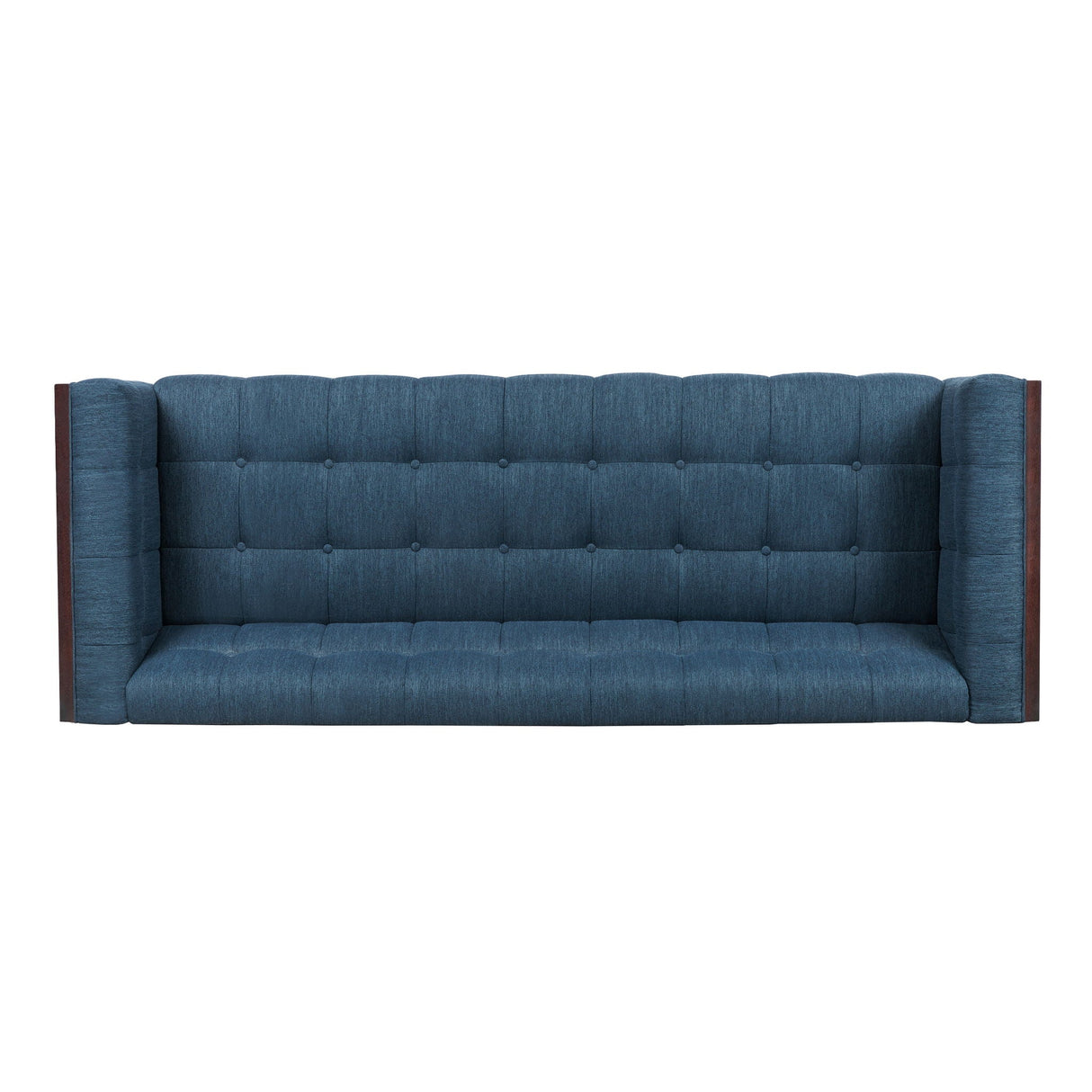 Contemporary Mid-Century Charm 3 Seater Sofa With Button Tufted Waffle Stitching
