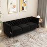 Luxurious Sofa With Legs, Modern Chesterfield Design, Tufted Upholstery, 3 Seat Couch For Living Room And Office