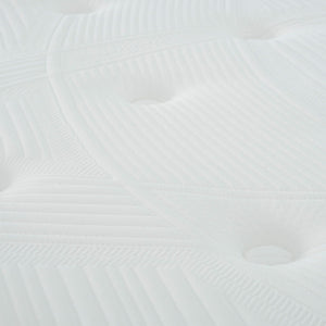 12'' Hybrid Mattress In A Box, Plush Gel Memory Foam Mattress Top With Pocket Coil Base - Gray / White - Queen