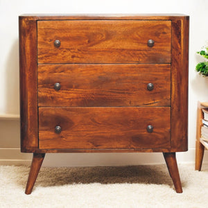 Solid Wood Bera Chest, 3 Drawers