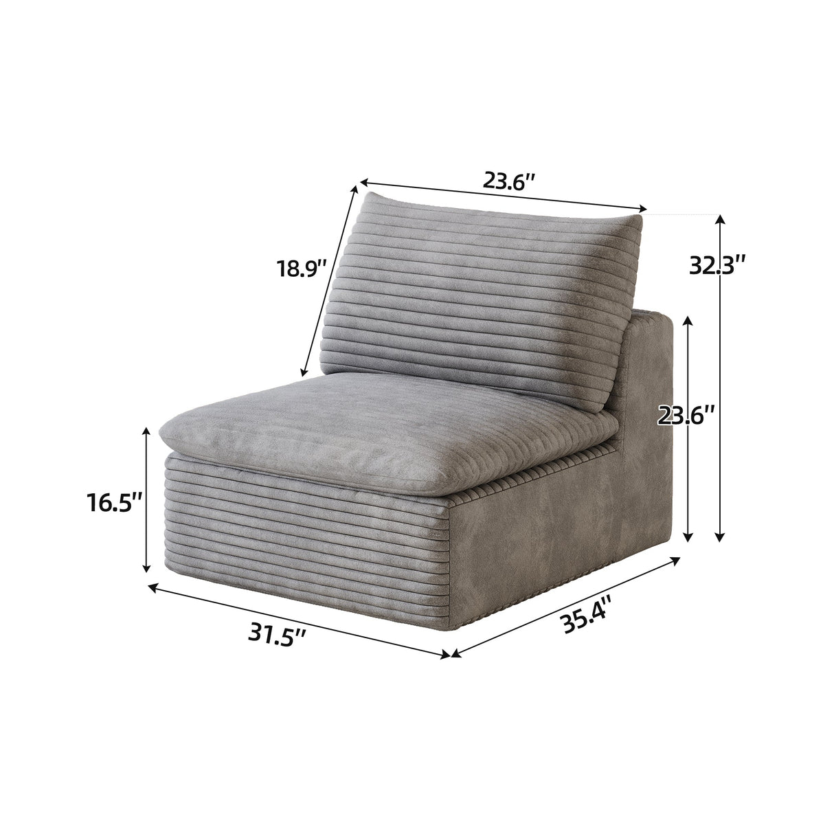 1 Middle Seat Sofa