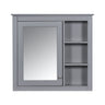 Wall Mounted Medicine Cabinet With Mirror And 3 Open Shelves