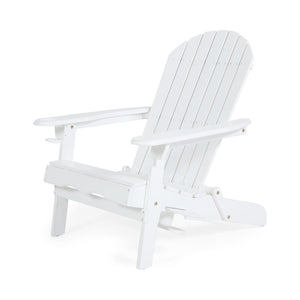Zenithia - Outdoor Foldable Adirondack Chair With 2 Cup Holders