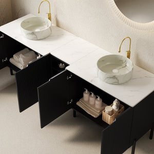 Turio 72" Freestanding Double Bathroom Vanity with Sinks