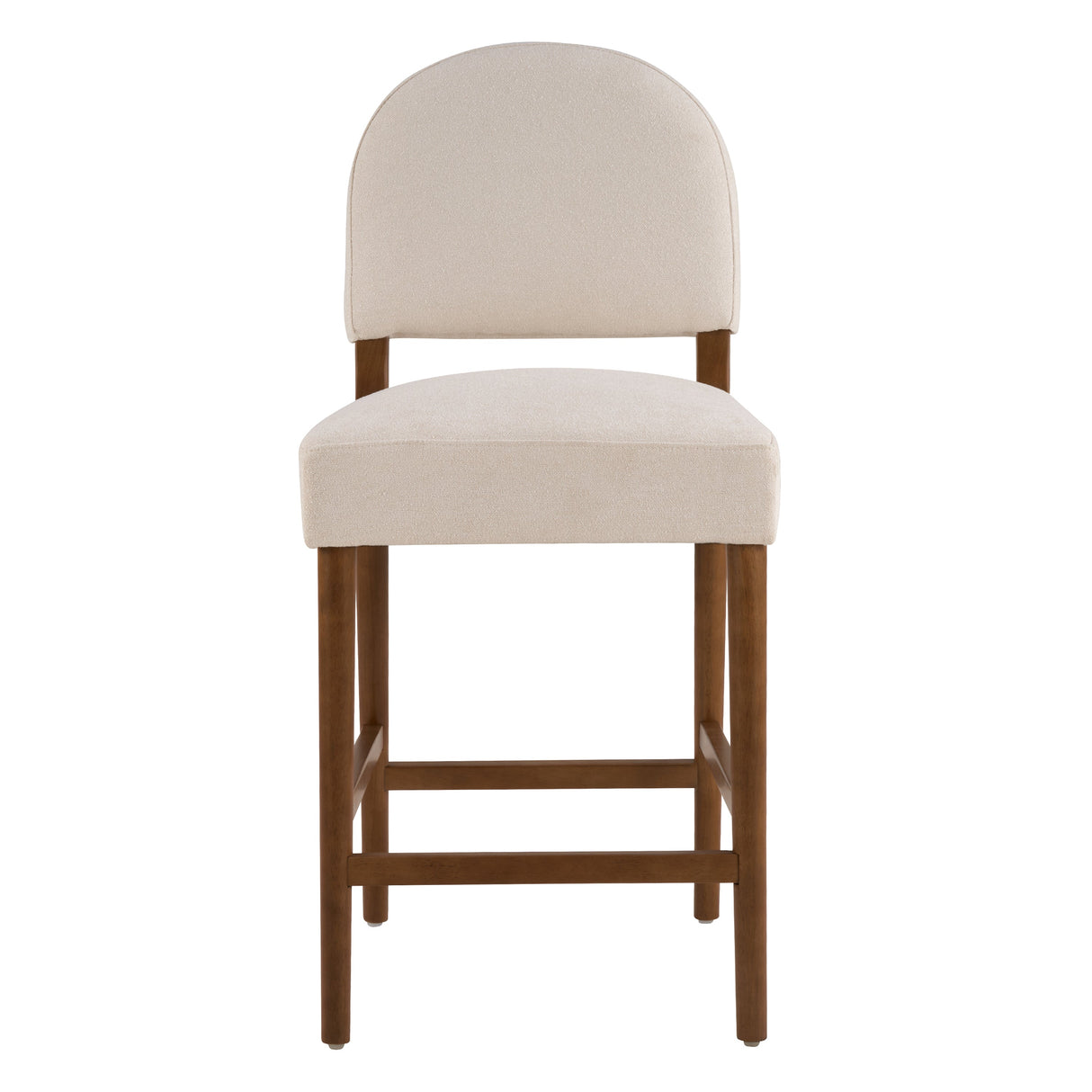 26'' Seat Height Fabric & Rubberwood Bar Stool