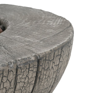 Patio MGO Propane Fire Pit, 30,000 BTU, Light Grey