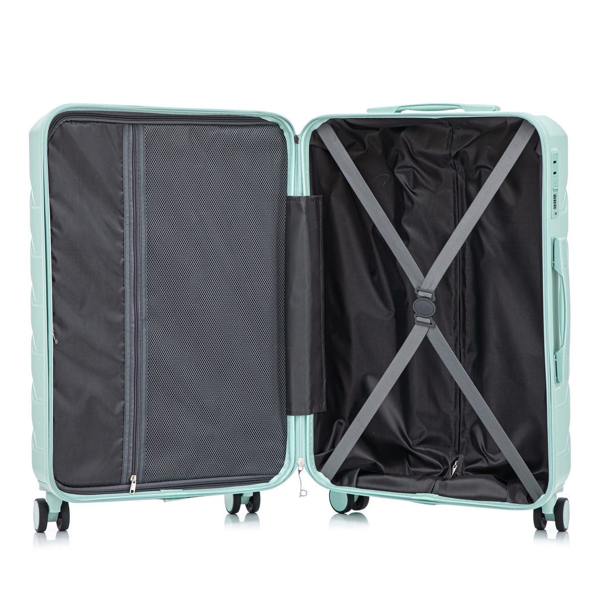 Set 3PCs 20'/24'/28' ABS Spinner Wheel Luggage - Mint Green