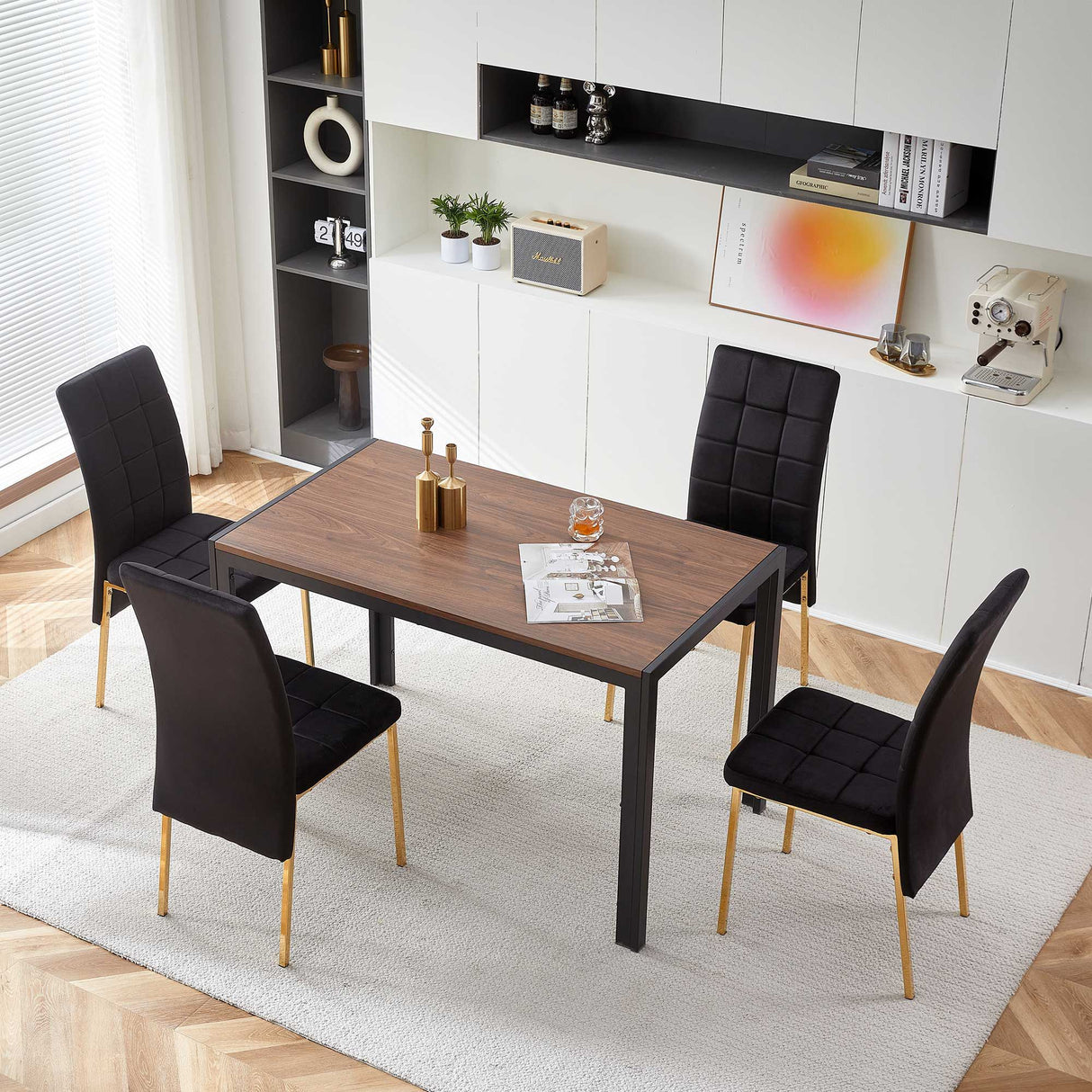 High Back Nordic Dining Chair Modern Chair With Color Legs
