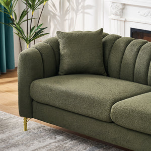 Tufted Oversized Sofa For Living Spaces