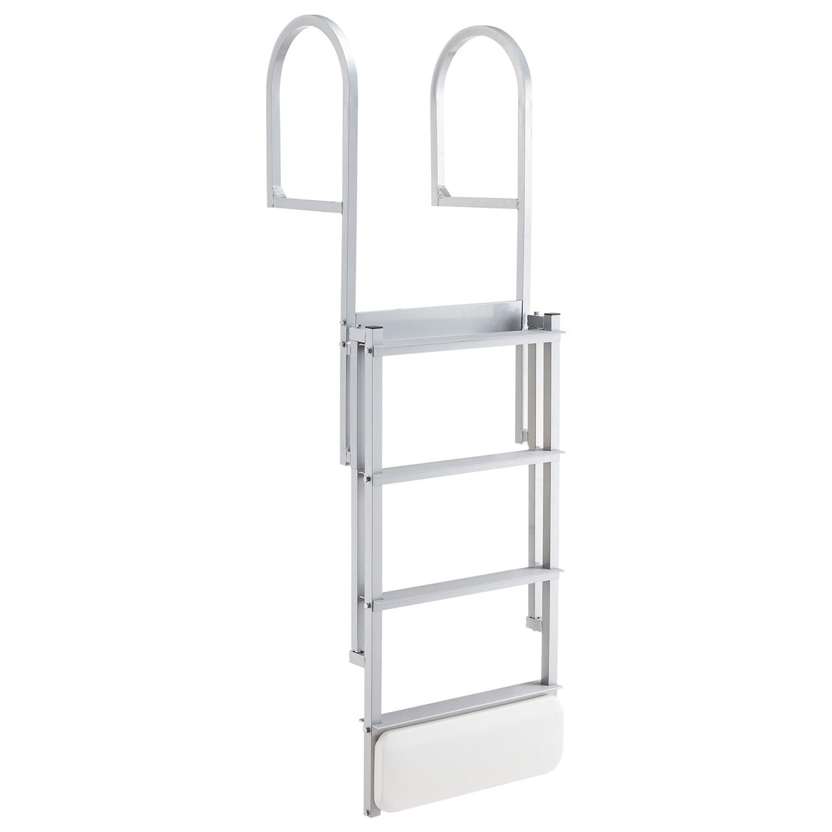 Retractable Dock Ladder, 4 Steps, Aluminum Alloy Swim Ladder